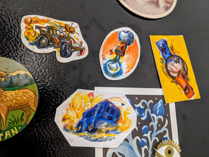 Rocket League fan art magnets